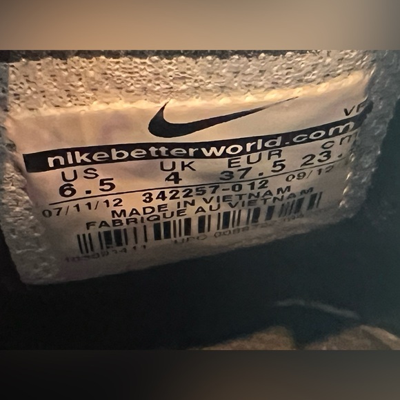 Nike Dunk High 6.0 Black Sparkle Size 6.5w 5y - Picture 8 of 9